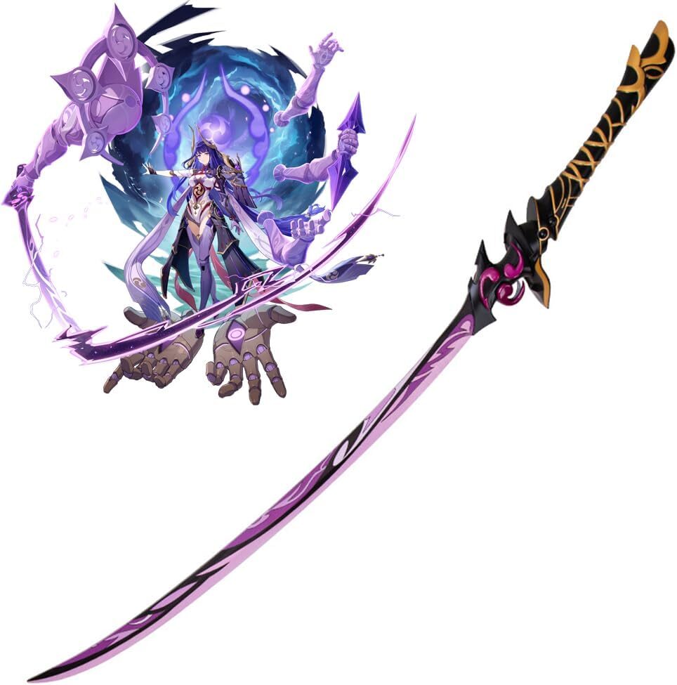 Genshin Impact Raiden Shogun Electro Archon Sword Replica