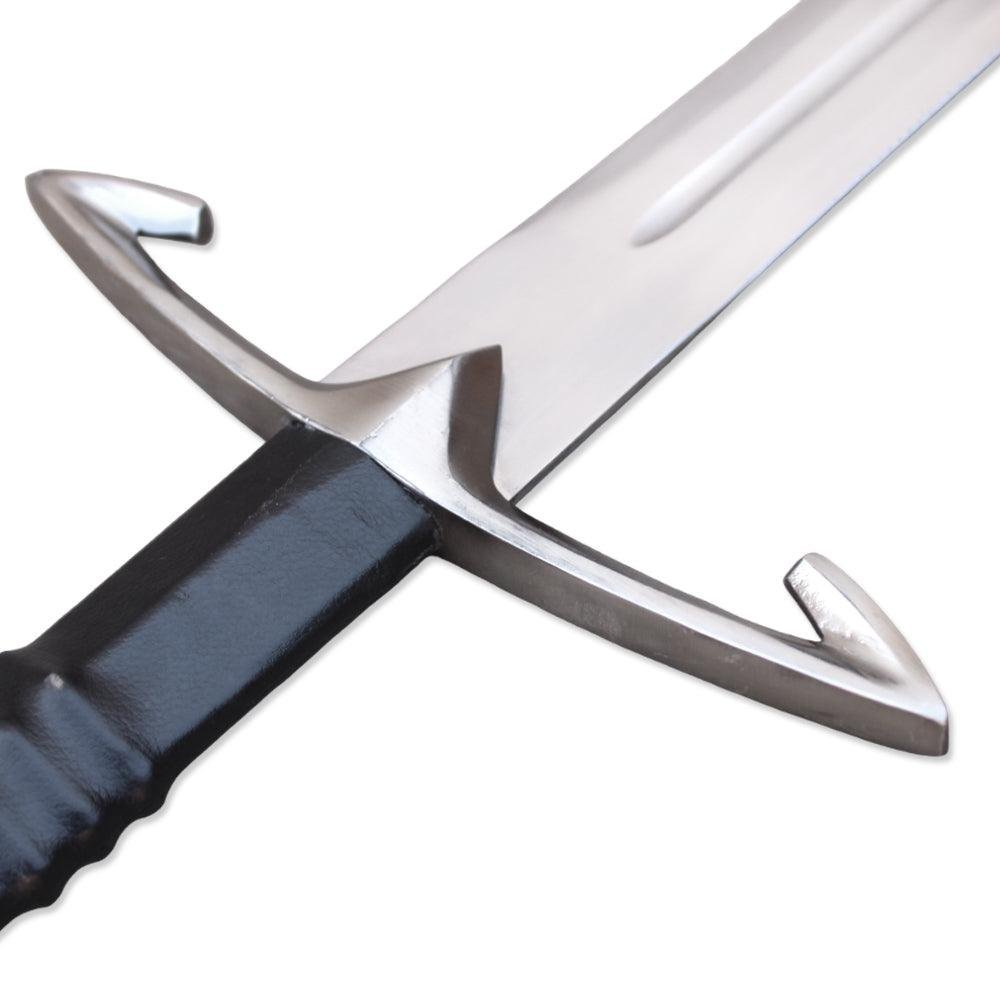 Black Death Gothic Medieval Sword With Leather Sheath