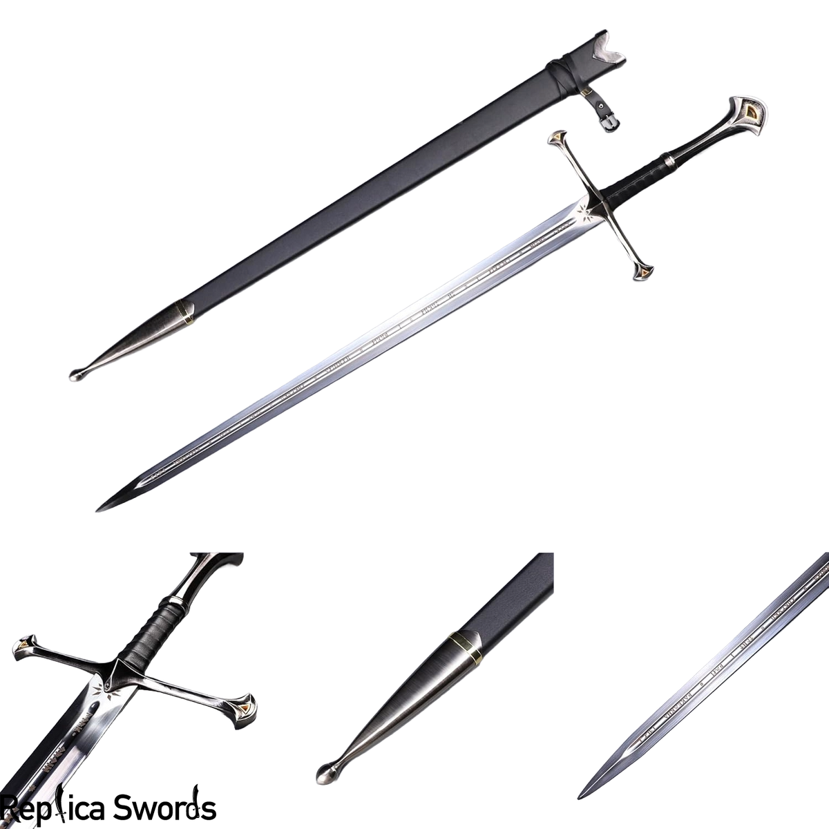 LOTR Aragorn Anduril Narsil Sword Full Size Metal Replica