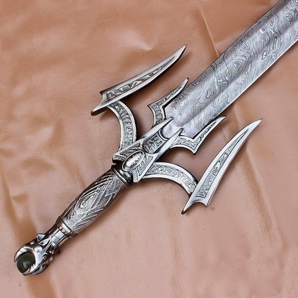 Barbarian Sword Fantasy Warrior With Leather Sheath