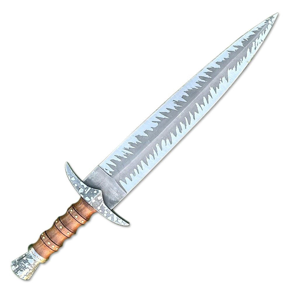 Double Edge Bowie Knife 21 Inch Rosewood Handle