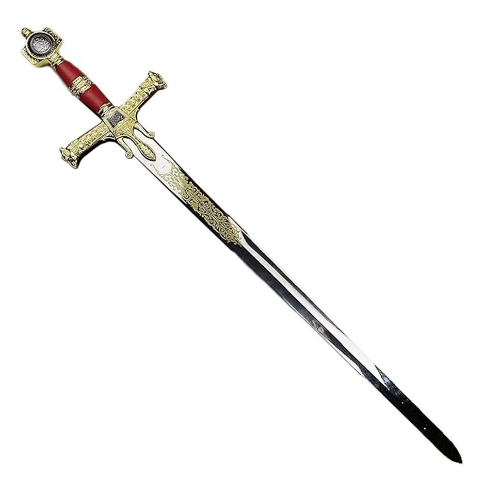 King Solomon Sword Full Size Red/Gold Metal Replica
