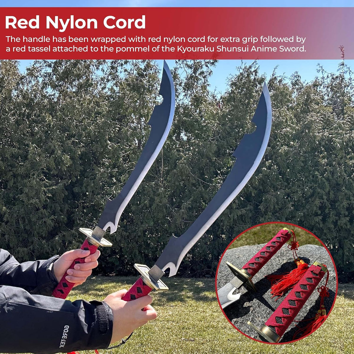 Shunsui Kyoraku Katen Kyōkotsu Zanpakuto Katana Sword Replica – view 3