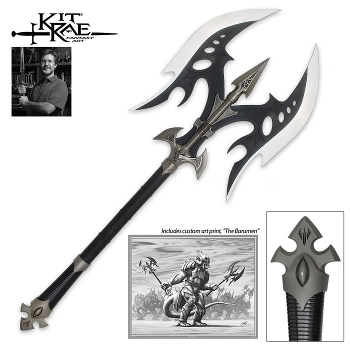 Kit Rae Black Legion Battle Axe Fantasy Full Size Replica