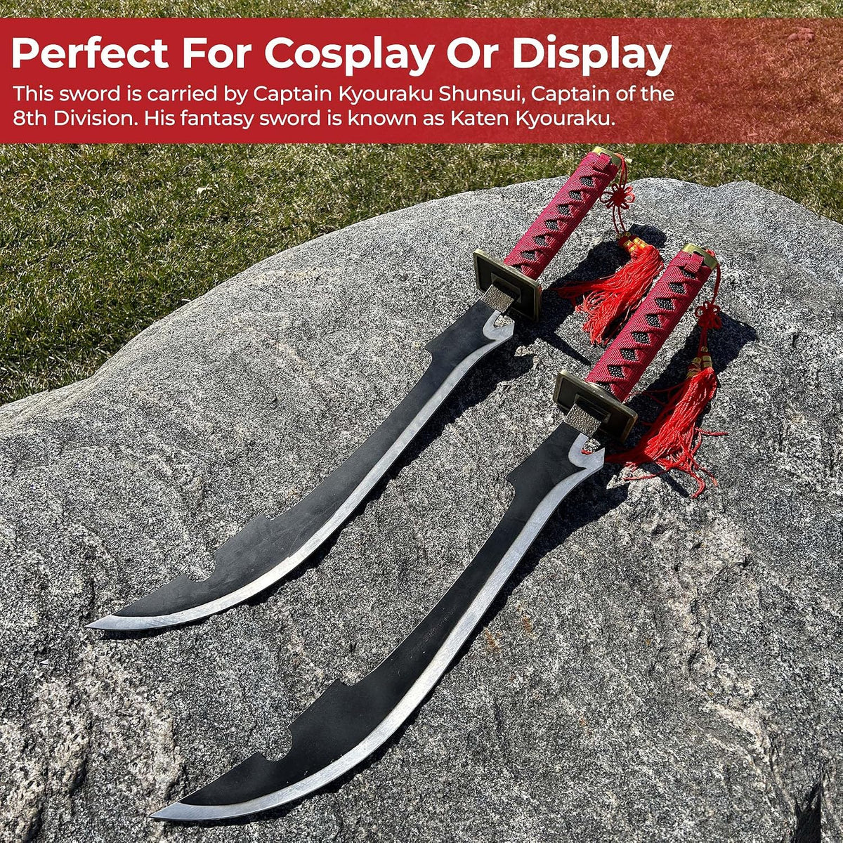 Shunsui Kyoraku Katen Kyōkotsu Zanpakuto Katana Sword Replica – view 2