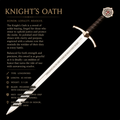 Medieval Knight's Oath Templar LongSword Handmade