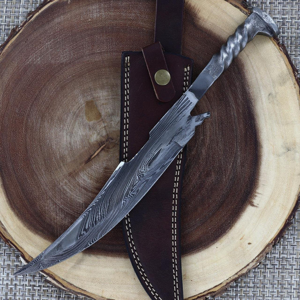 Railroad Spike Knife Rustic Collectible With Sheath