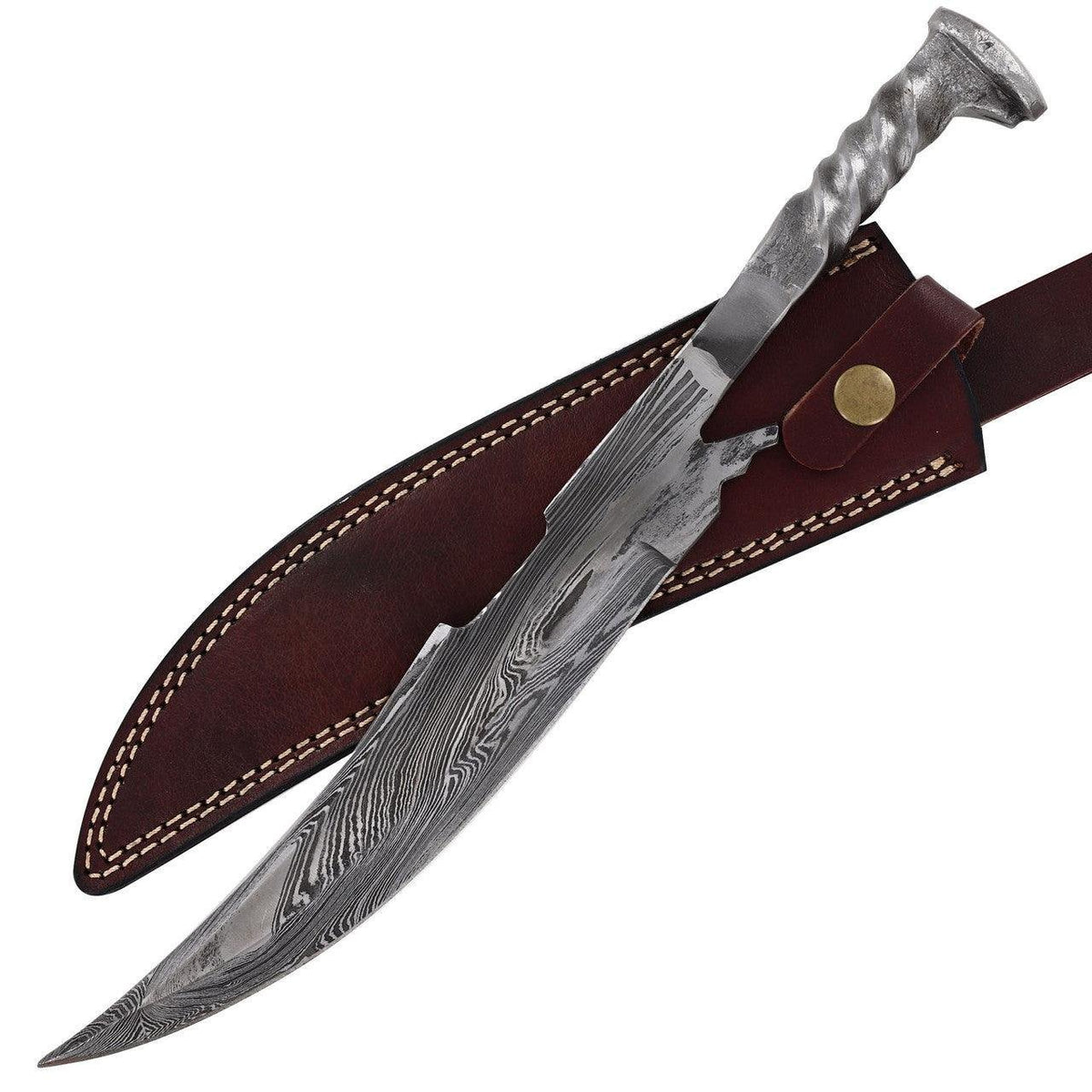 Railroad Spike Knife Rustic Collectible With Sheath