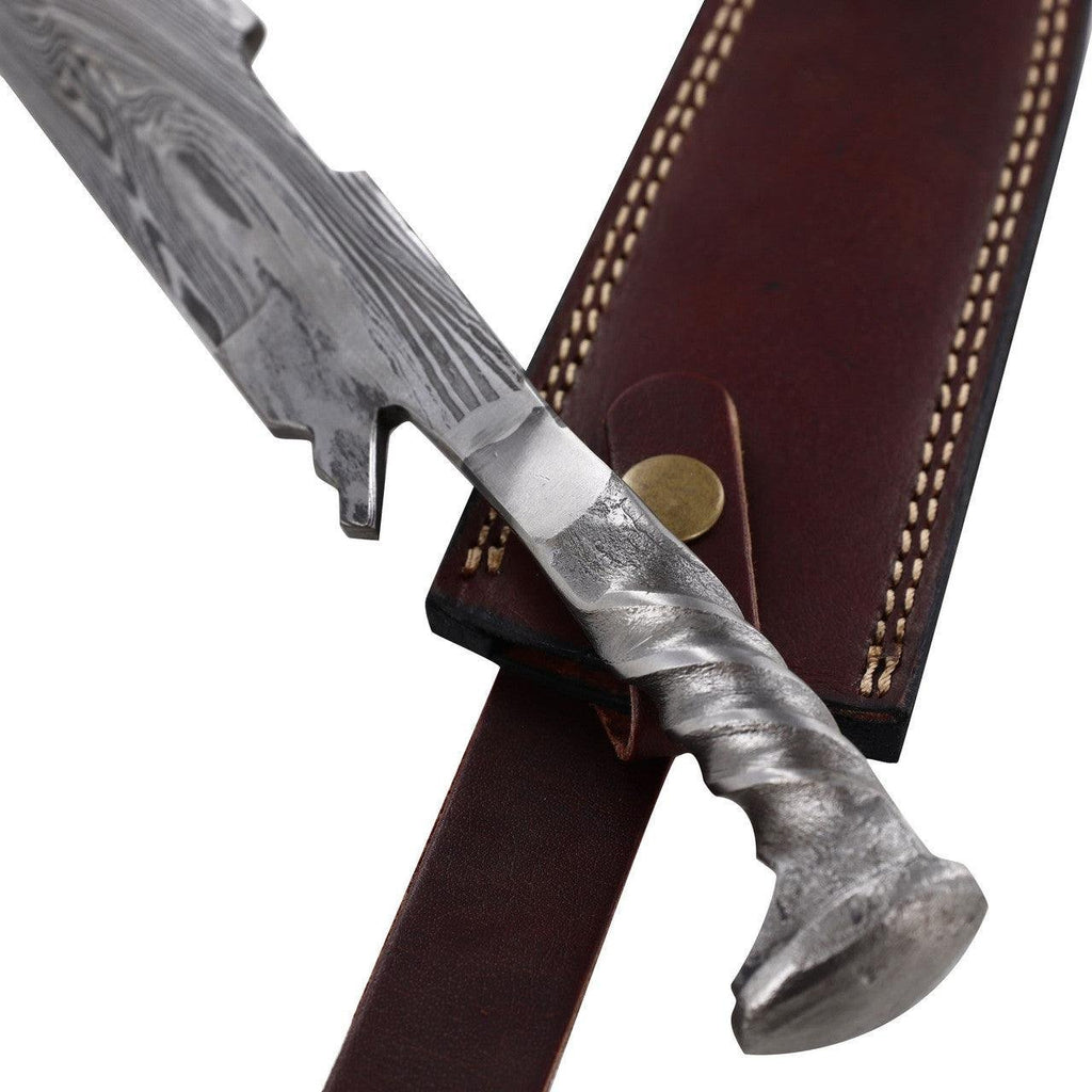 Railroad Spike Knife Rustic Collectible With Sheath
