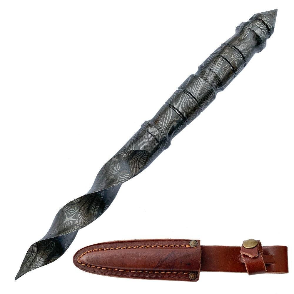 Tri Dagger Kris Blade Fixed Knife Handmade
