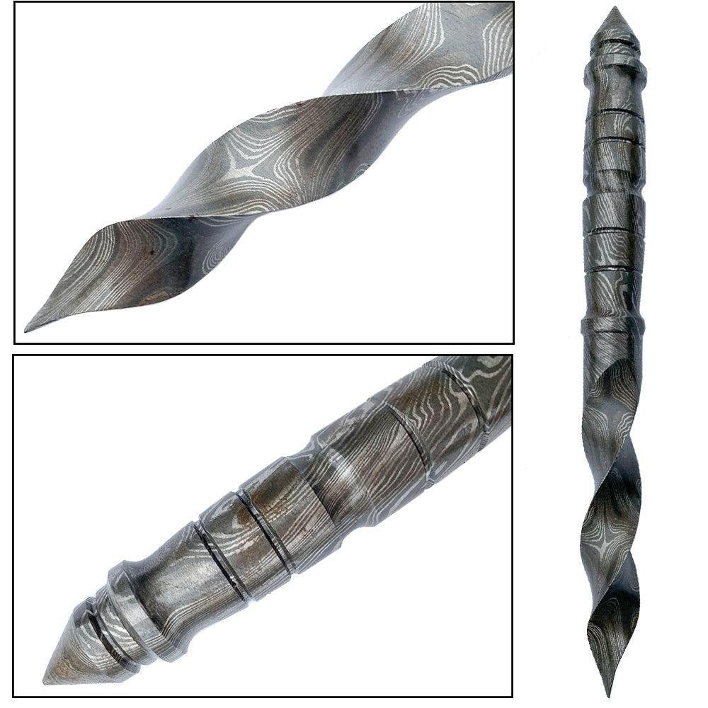 Tri Dagger Kris Blade Fixed Knife Handmade