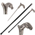 Horse Head Cane Sword Walking Stick Hidden Blade