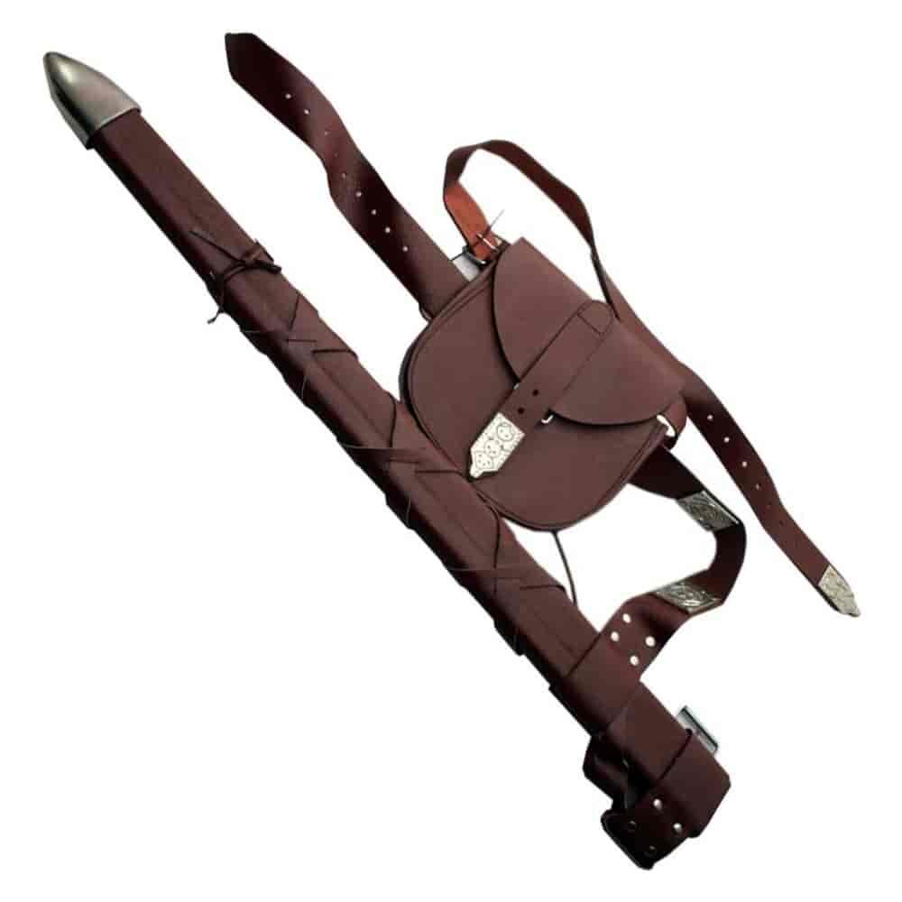 Robin Hood Sword Leather Belt, Bag & Sheath