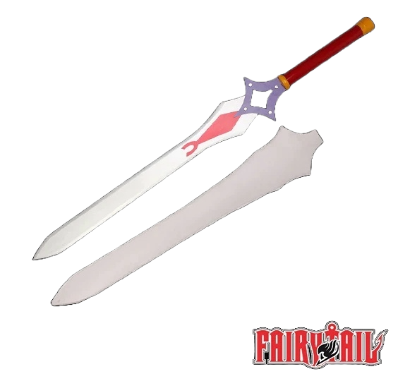 Scarlet Black Wing Armor Sword of Erza - FairyTail Erza cosplay props