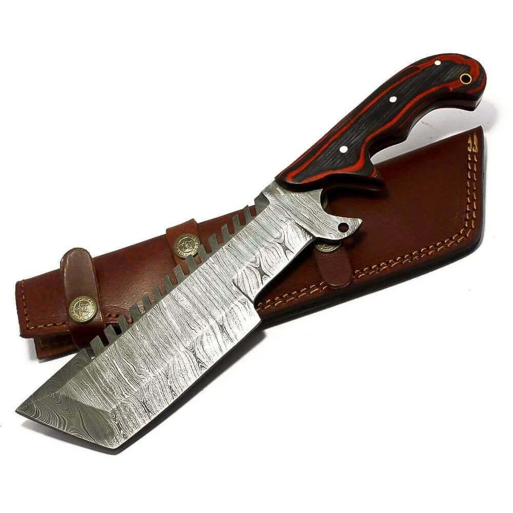 Tracker Hunting Knife Survival Fixed Blade With Sheath