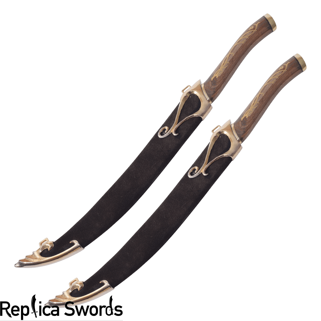 LOTR Legolas Swords Fighting Knives Pair Of Daggers