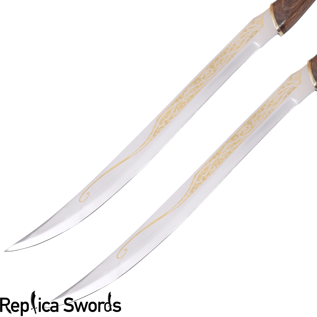 LOTR Legolas Swords Fighting Knives Pair Of Daggers
