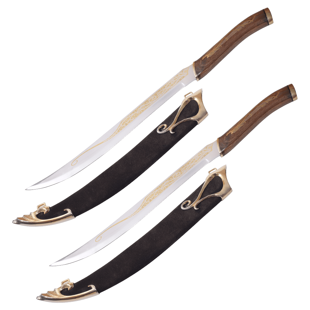 LOTR Legolas Swords Fighting Knives Pair Of Daggers