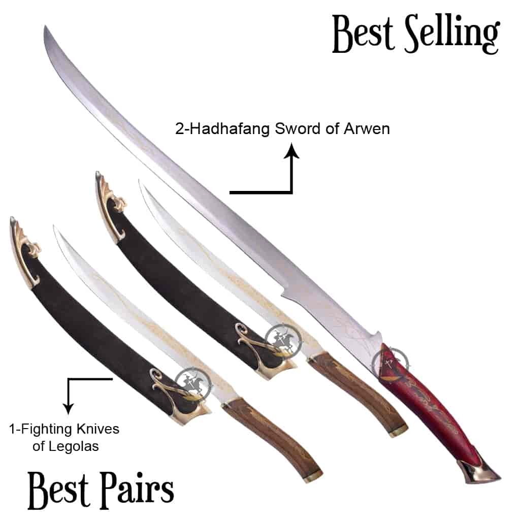 Legolas Fighting Knives & Hadhafang Sword
