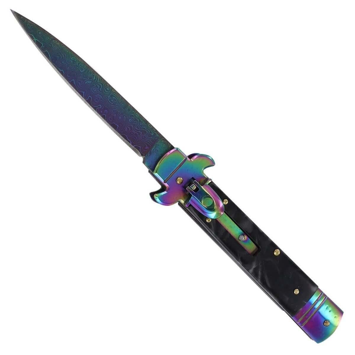 Poison Jab Titanium Stiletto Lever Lock Automatic Knife