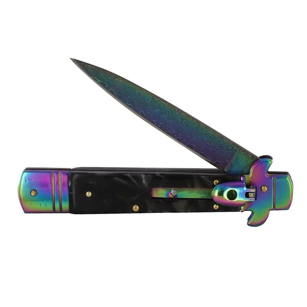 Poison Jab Titanium Stiletto Lever Lock Automatic Knife