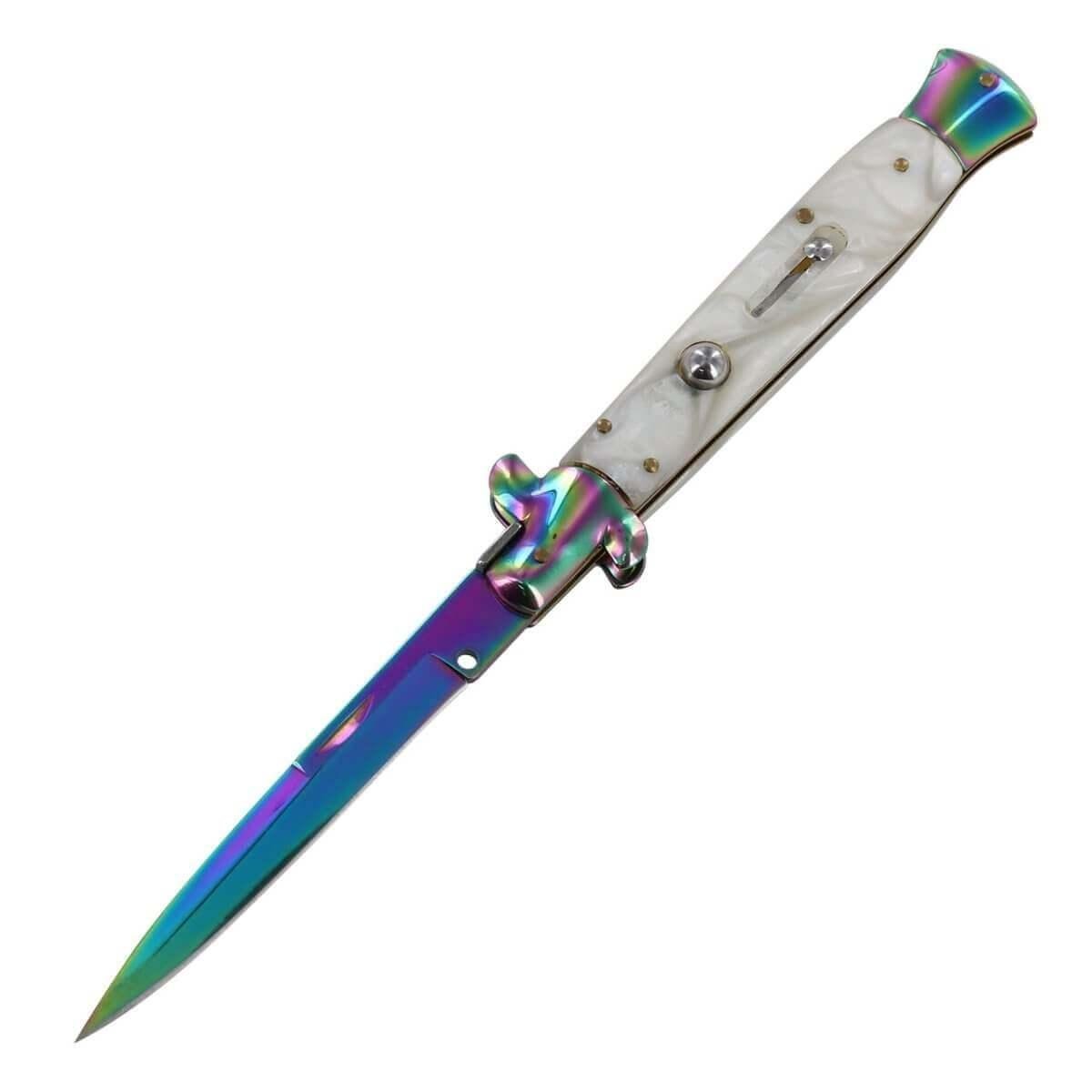 Poison Pearl Italian Milano Stiletto Automatic Knife