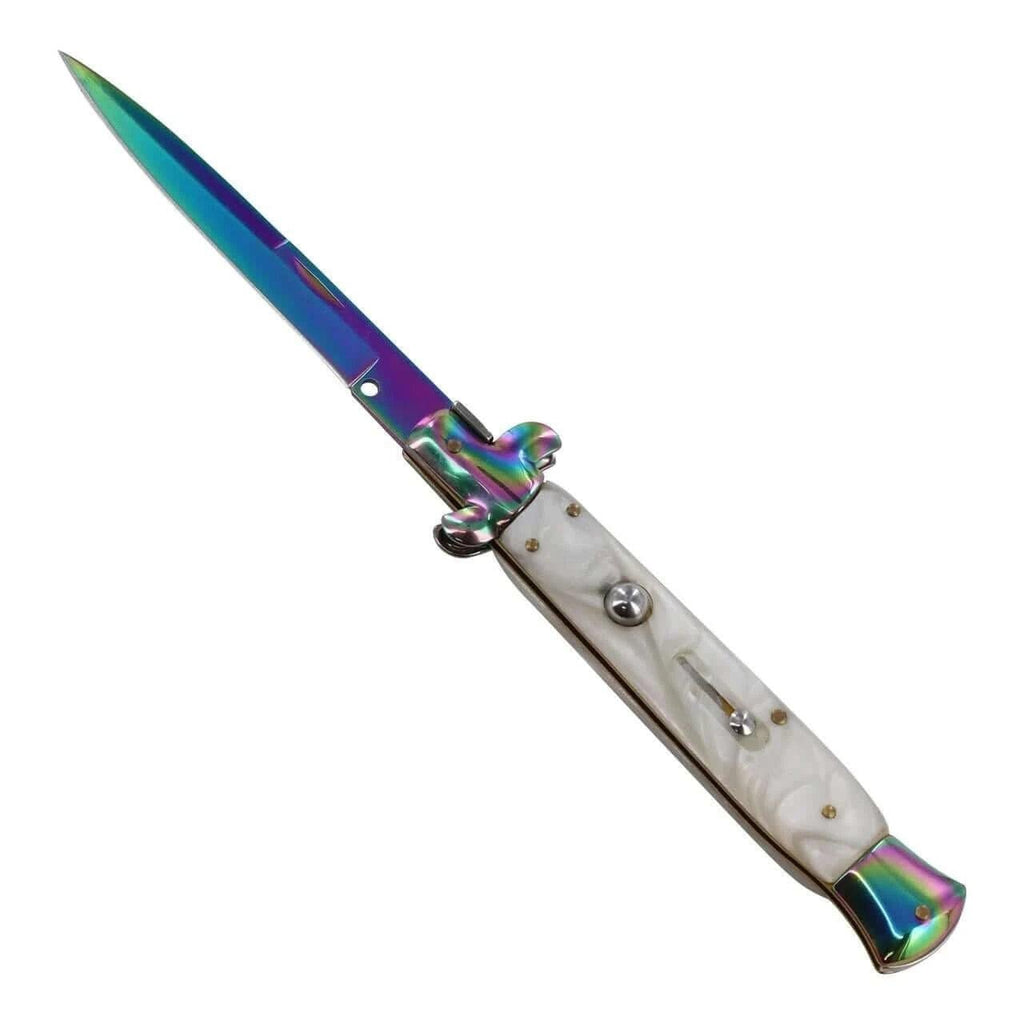 Poison Pearl Italian Milano Stiletto Automatic Knife