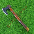 Ragnar Viking Axe Larp Forged Camping Axe With Rose Wood Shaft