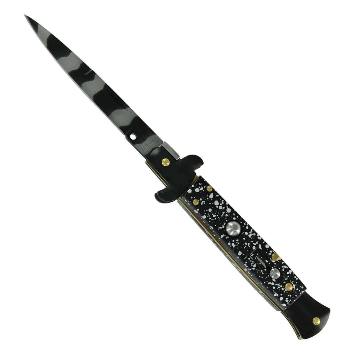 Milano Stiletto Bayonet Knife Black Tiger Stripe