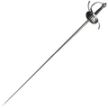 Ribbed Shell Swept Hilt Rapier Sword Replica From The Three Muskeeters