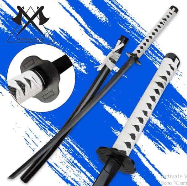 Tomahawk White Emperor Katana Sword with Scabbard