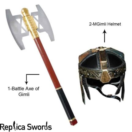 Battle Axe of Gimli & Gimli Helmet