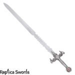 Silver and Ruby Merlin Sword Life Size Replica