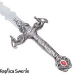 Silver and Ruby Merlin Sword Life Size Replica - Image 3