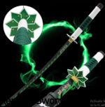 Sanemi Shinazugawa Green Nichirin Katana Sword