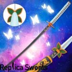Shinobu Kocho Lavender-Blue Nichirin Katana Sword
