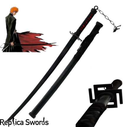 Bleach Kurosaki Ichigo Tensa Zangetsu Bankai Katana Sword Replica
