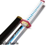 Giyuu Tomioka Sword - Blue Nichrin Blade - Demon Slayer Katana Props
