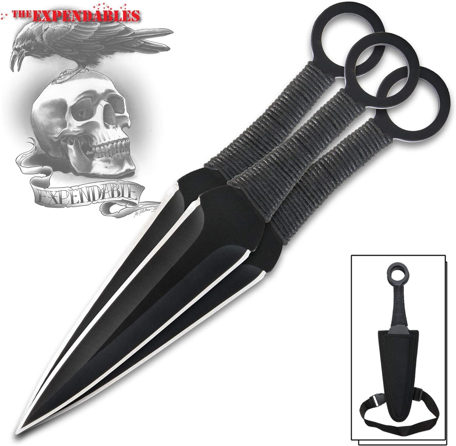 Expendables Kunai Thrower Knife Set Licensed Replica Expendables Kunai Thrower Knife Set Licensed Replica