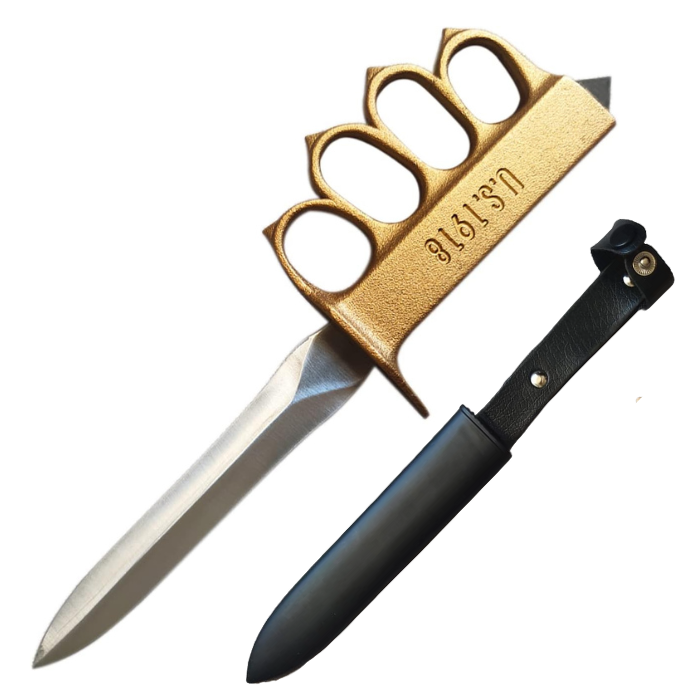 1918 WWI Trench Knife Replica With Sheath 1918 WWI Trench Knife Replica With Sheath