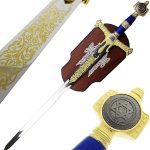 King Solomon Sword Full Size Gold/Blue Metal Replica