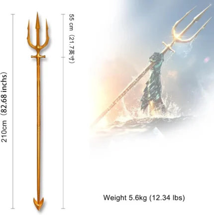 The Atlantean King's Golden Trident – Full-Metal Replica