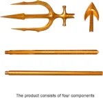The Atlantean King's Golden Trident – Full-Metal Replica